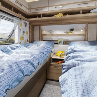 Fendt Caravan Caravan kaufen Bianco Selection 04Schlafen flat02 Doppelbett