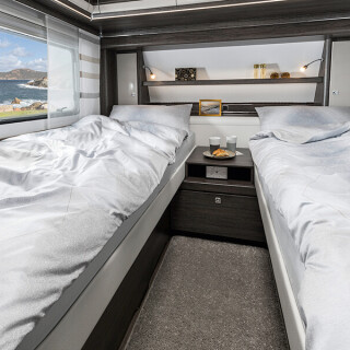 Fendt Caravan Wohnwagen kaufen Diamant 04Schlafen flat02 grosse getrennte Betten