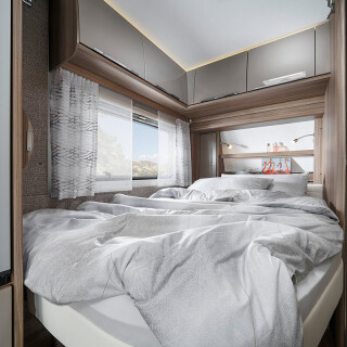 Fendt Caravan Wohnwagen kaufen Tendenza 04Schlafen big01 Wohnwagen mit Doppelbett